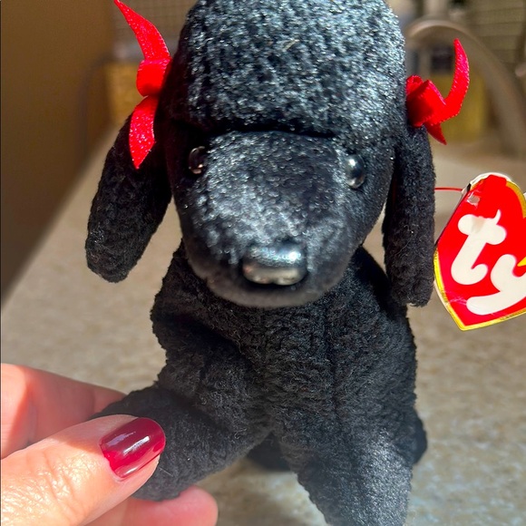 Ty Black and Red Poodle Plush Toy Gigi